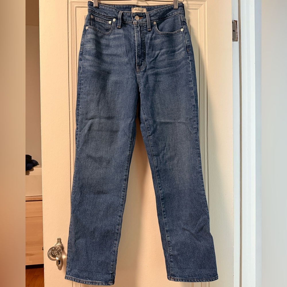 Madewell Curvy Perfect Vintage Straight Jeans size 28
